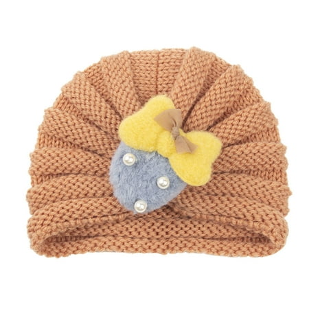

Toddler Winter Knit Hat For Baby Girls Boys Warm Cap Hat Lovely Kids 0-24 Months Headwear