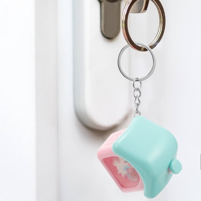 Hytrove Llavero Con Unicornio Casa Colgante Creativo Para O Rosa