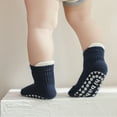 thumbnail image 6 of LYMAYTER 3 Pack ‌‌Baby Toddler Non-Slip Ankle Socks Cotton Grip Sole for Infants Kids Boys Girls Indoor Play‌, 6 of 7
