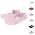 thumbnail image 7 of ZACPNCV Canvas Ballet Dance Shoes Girls Womens Ballet Shoes Stretch Split Sole for Perform Dance Yoga Pink 2-3 Years, 7 of 7