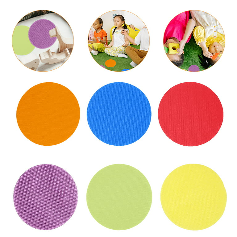 80pcs Carpet Markers Spot Markers for Classroom Star Floor Spots for Kids, Sitting Dots for Kids Magic Carpet Spots Circles Dots for Kids, Teachers