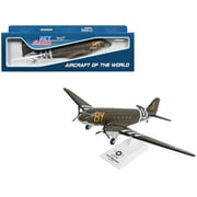 Douglas C-47 Skytrain Transport Aircraft "Stoy Hora, United States Army Air Forces" Olive Drab 1/80 Plastic Model by Skymarks