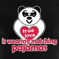 thumbnail image 3 of CafePress - True Love Panda Women's Dark Pajamas - Women's Short Sleeve Print T-Shirt and Pants Dark Cotton Pajama Set, 3 of 7