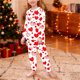 thumbnail image 5 of TaTaai Children's Heart Print Lapel Loungewear Set, Soft Top and Lounge Pants, Cozy Valentine Wear Gift, 5 of 7