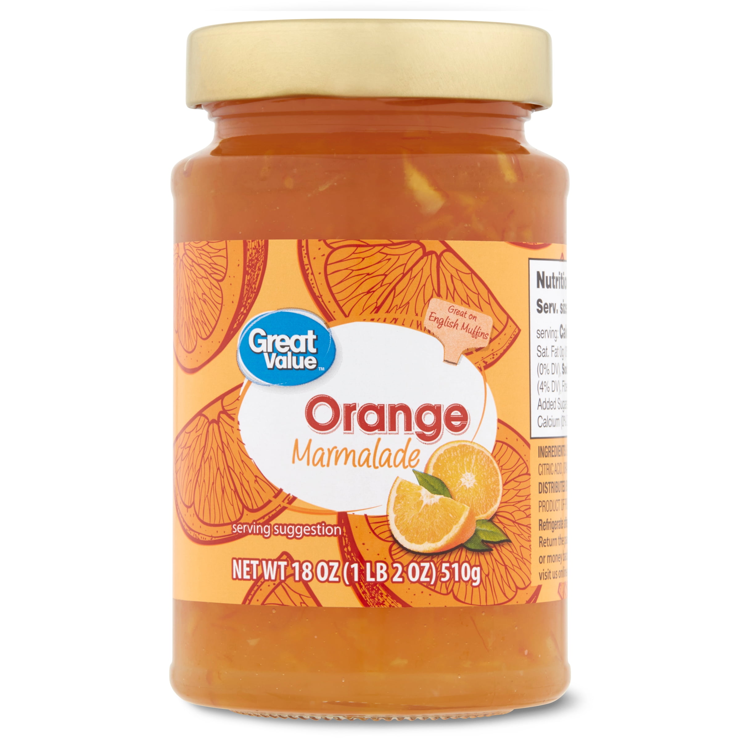 Great Value Orange Marmalade, 18 oz