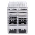thumbnail image 2 of Estuche organizador, caja de maquillaje de uñas de escritorio de acrílico transparente, estuche de almacenamiento para decoración de uñas, instalación sin esfuerzo, 2 of 9