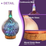 Porseme 100ml Rose Gold Essential Oil Diffuser 3D Glass Aromatherapy ...