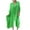 Green, variant on Elainilye Fashion Dresses for Women 2024 Plus Size Summer Casual Loose Turn-down Collar Slit Solid Long Sleeve Long Dresses,Green