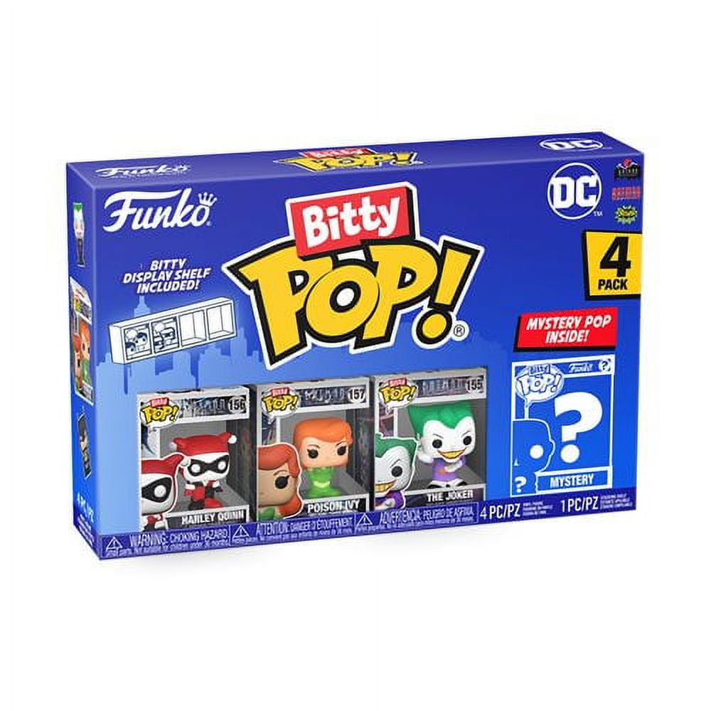 Funko Pop! Miniature Bitty POP: DC - Batman, Robin, Scarecrow, Mystery  Figure 4-Pack - Walmart.com