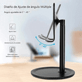 thumbnail image 3 of Soporte Escritorio Tablet Porta Celular Base Aluminio Lujo Xtellar Color Negro, 3 of 4