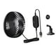 thumbnail image 5 of Ventilador de coche USB de 3 velocidades, ajustable, universal, compacto, giratorio, portátil, 12 V Negro, 5 of 9