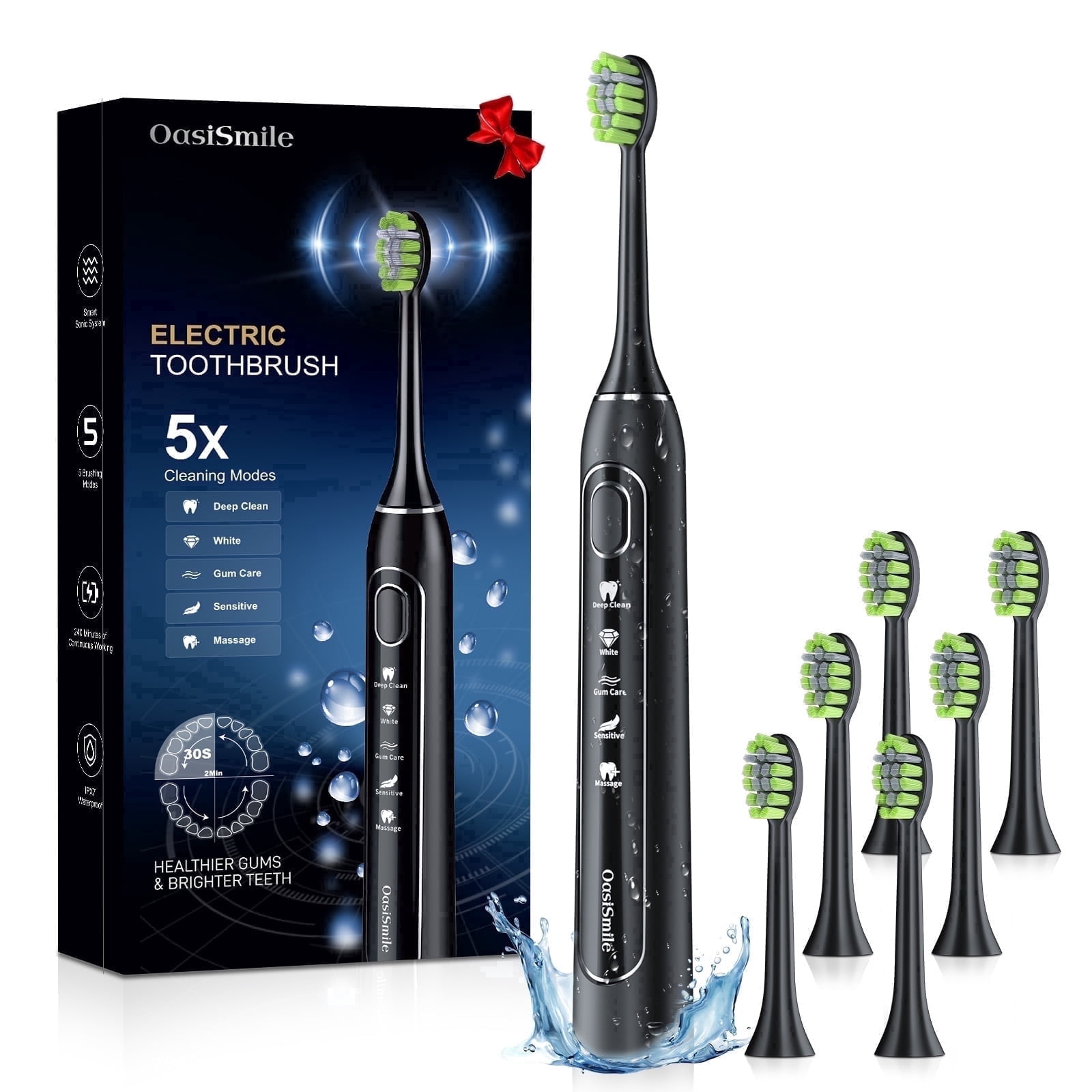 OasiSmile Sonic Electric Toothbrush, Rechargeable USB Toothbrush