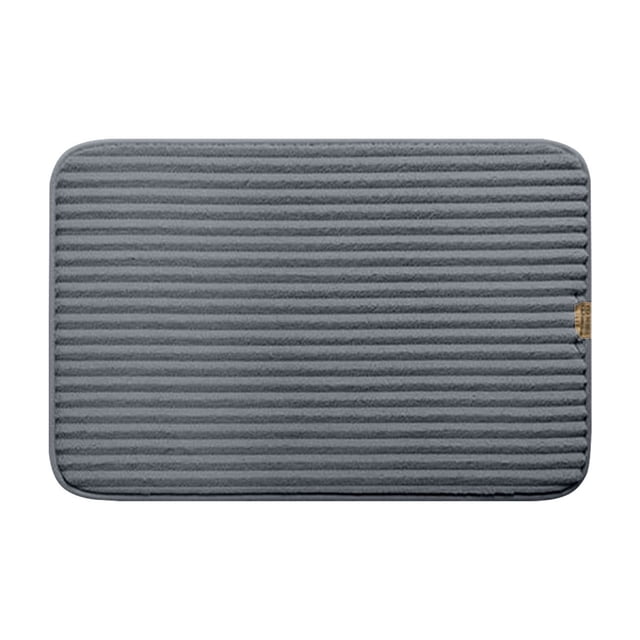 Bath Mat Super Absorbent Dry Rubber Backing Non Slip Washable Bathroom Floor Mats Shower Rug For In Front Of Bathtub ShowerRoom 16x24IN