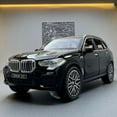 thumbnail image 2 of 1:32 BMW X5 SUV Alloy Car Diecast Model Sound & Light Pull Back Toy Car Central Control Ornaments Trendy Display Ornament Toy, 2 of 9