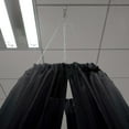 thumbnail image 2 of Efavormart 30FT Fire Retardant Black Sheer Voil Curtain Panel Backdrop Ceiling Drapery Organza For Event, 2 of 11