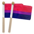 thumbnail image 2 of TSMD Bisexual Bi Pride Stick Flag Small Mini LGBT Hand Held Flags,5x8 Inch,12 Pack, 2 of 4