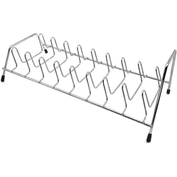 8 Divider Wire Plate Rack and Lid Organizer Pan Organizer Sink Drying