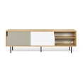 thumbnail image 2 of Temahome 9500.401701 Dann Sideboard 201 with Steel Legs, Oak, Pure White & Matte Grey, 2 of 4