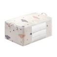 thumbnail image 2 of Quilt Storage Bag, Large Capacity Luggage and Wardrobe Organizer, Dustproof Storage Bag for Bedding, Blankets, Pillows, Clothing and Household Items, 2 of 9