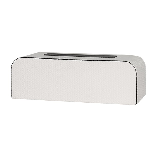 Servilletero de cuero sintético hecho a mano para mesa de comedor o bar. Rectángulo