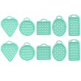 thumbnail image 1 of Juego de 2 moldes para hornear pasteles, gofres de silicona de grado alimenticio reutilizables, color verde, accesorio de cocina DIY, 1 of 8