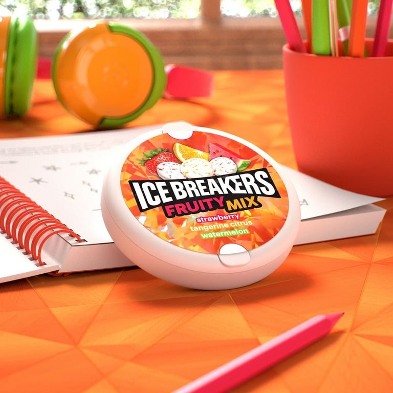 Ice Breakers Fruity Mix Assorted Fruit Flavored Sugar Free Mints