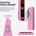thumbnail image 5 of Compatible with iPhone 17 Pro Case, Slim Liquid Silicone 4 Layers Full Covered Soft Gel Rubber Shockproof Protective Phone Case with Anti-Scratch Microfiber Lining-Peach Pink, 5 of 13
