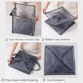 thumbnail image 5 of Small Collapsible Laundry Baskets with Handles Foldable Dirty Cloth Basket Bulk for Bathroom Laundry Room Kids Room College Dorm Travel Camping Organizer Black, 2 Layer, 5 of 6