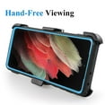 thumbnail image 6 of GoldCherry for Samsung Galaxy S21 Ultra Case,Heavy Duty High Impact Resistant Armor Holster Defender Case with Kickstand + Swivel Belt Clip Holster for Samsung Galaxy S21 Ultra 6.8 Inch(Blue), 6 of 7