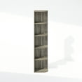 thumbnail image 3 of Furinno Reed 5-Tier Space Saving Corner Storage Display Shelf, Bookshelf, French Oak, 3 of 6