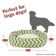 thumbnail image 3 of Majestic Pet Sherpa Chevron Bagel Pet Bed for Dogs, Calming Dog Bed Washable, Large, Sage, 3 of 5