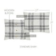 thumbnail image 5 of VHC Brands Plaid Standard Sham, Black, 21x28, 5 of 5