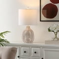 thumbnail image 2 of SAFAVIEH Oroya 23 in. Coastal White Rattan Table Lamp with White Cotton Shade, 2 of 6