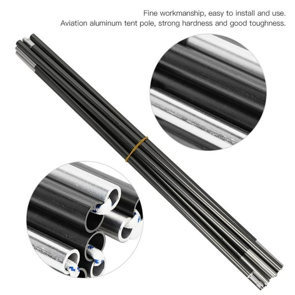 Fyydes Outdoor Aviation Aluminum Double Tent Pole Support Frame Rod Accessory,Tent Accessory,Tent Pole
