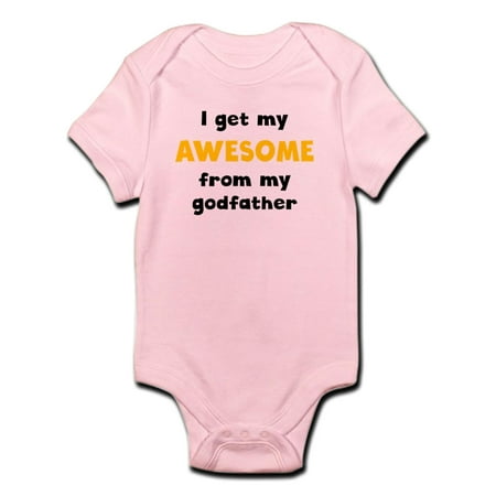 

CafePress - I Get My Awesome From My Godfather Body Suit - Baby Light Bodysuit