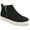Black, variant on Alita Round Toe Inside Zipper Flexible Comfort Ankle Sneaker Bootie