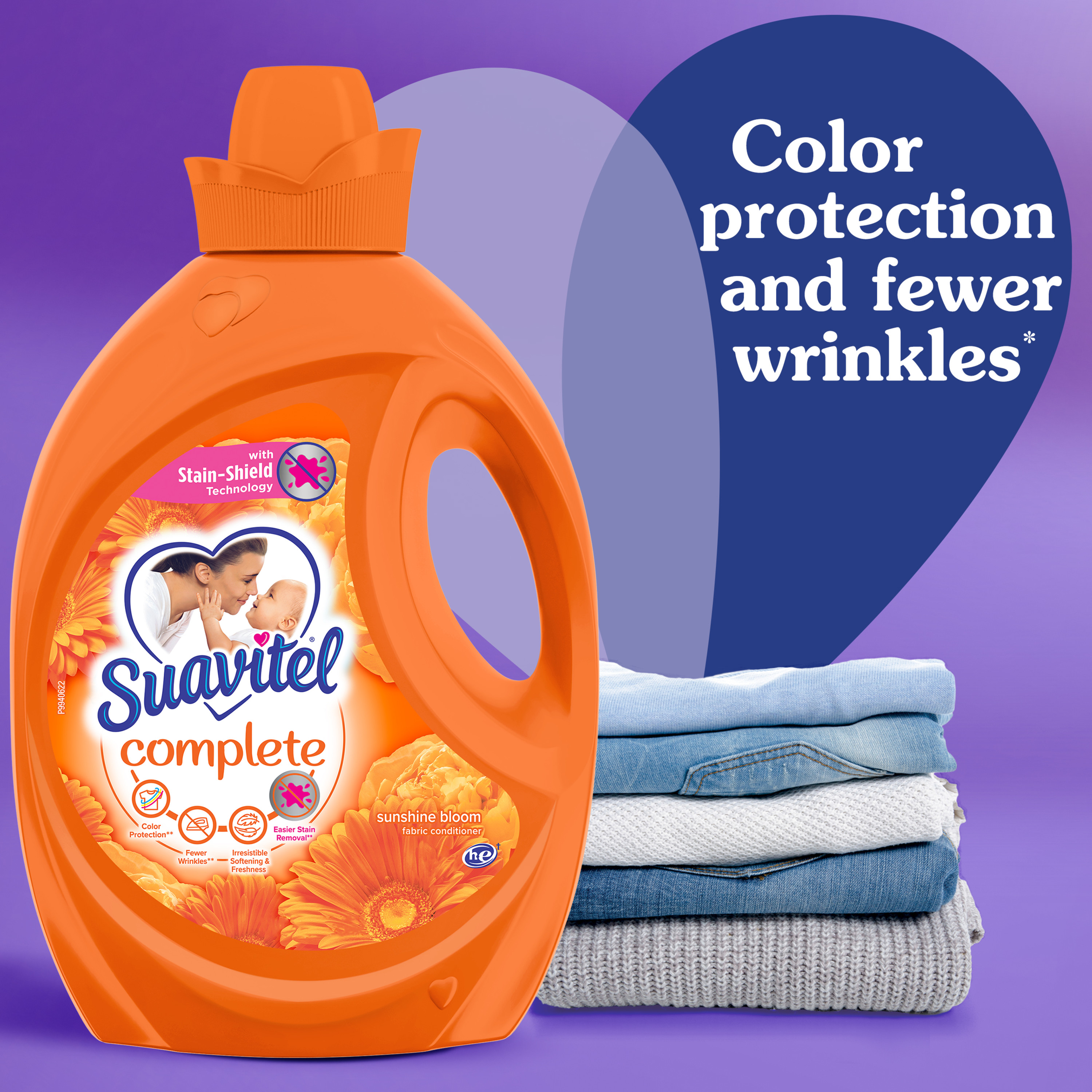 Suavitel Complete Liquid Fabric Conditioner, Waterfall Mist, 105 oz