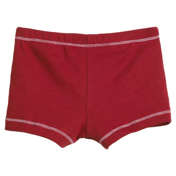 Girls Cotton Boy Shorts Underwear | Red