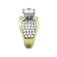 thumbnail image 4 of 2.94 Ct Zirconia Stainless Steel Two Toned Ion Plated Engagement Ring Sizes 9, 4 of 5