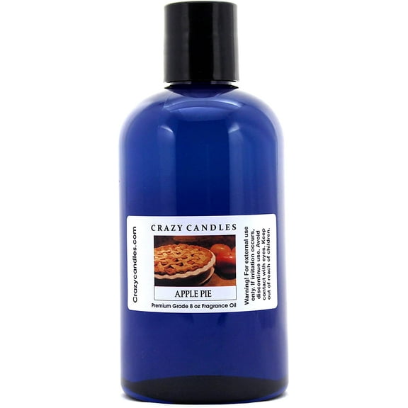 Crazy Candles 8oz Apple Pie 8 Fl Oz Bottle (237ml) Premium Grade Scented Fragrance Oil