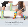 thumbnail image 3 of 3 Pairs Medical Sport Compression Socks - 15-20mmhg Graduated Knee-High Support for Men & Women, Ideal for Soccer, Running, and Nurses, 3 of 8