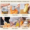 thumbnail image 4 of Silne Cooking Utensil Set, 43 PCS Heat Resistant Kitchen Utensil Gadgets Set-Stainless Steel Handle- Kitchen Spatula Tools for Nonstick Cookware, Pots and Pans Accessories (Khaki), 4 of 7
