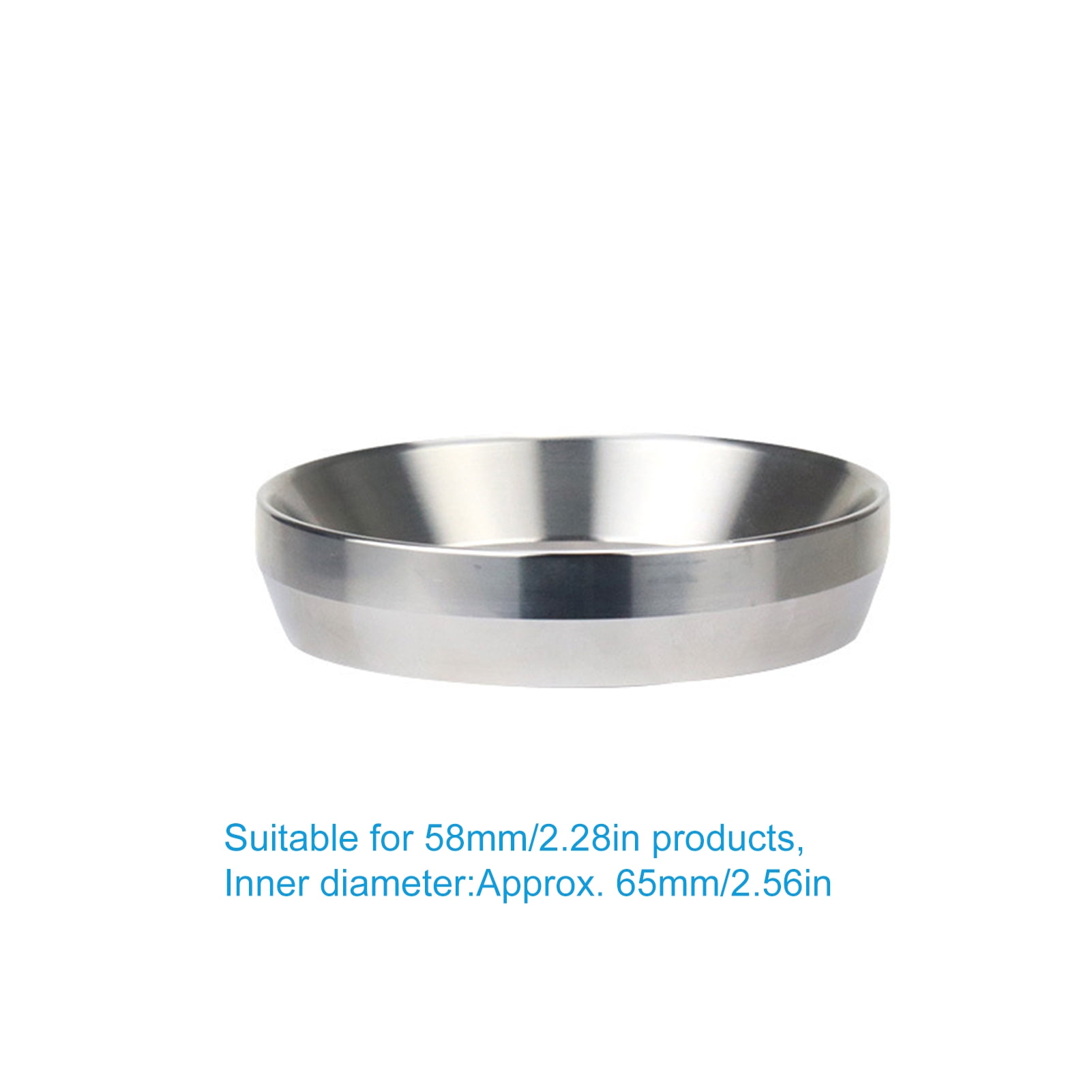 Dosing Funnel Coffee Dosing Ring Coffee Accessory 58mm Dosing Funnel Anti Flying Powder Stainless Steel Dosing Rings For Household Coffee Shop
