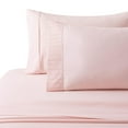 thumbnail image 3 of Marina Decoration Ultra Soft Silky Deep Pocket Solid Rayon from Bamboo Bedding All Season Sheet Set, Pink Color, 3 of 7