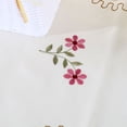 thumbnail image 5 of Unique Bargains Vintage Flower Embroidery Tassel Table Runner Red Rose 15"x59", 5 of 7