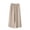*Beige, variant on Women's Elastic Waist Linen Blend Pants , Cropped Palazzo Pants For Women , Ladies' Lightweight Summer Culottes with Pockets,Red,S-2XL