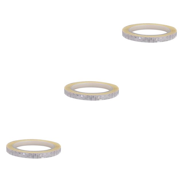 Sidaley Pegatina reflectante de 8M, cinta de advertencia luminosa para llanta, tira reflectora adhesiva para rueda de cuadro de bicicleta de Type3 NO3
