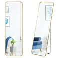 thumbnail image 1 of Gymax Miroir Mural Pleine Longueur avec Support Miroir sur Pied, 1 of 10