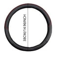 thumbnail image 2 of Car Semi Truck Van Leather Steering Wheel Cover Fits 14 15 16 17 18 19 Inch Maximum Grip Non Slip Durable Universal Fit for Most Vehicles (38cm/15in,Black), 2 of 4