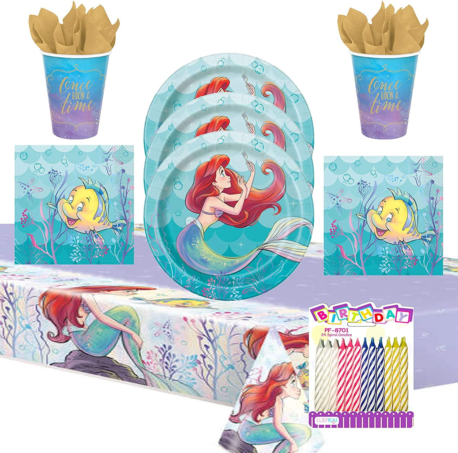 ~Party Supplies Large ARIEL THE LITTLE MERMAID Under the Sea LUNCH NAPKINS 16